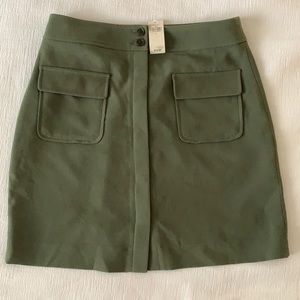 Sage Green Skirt with Pockets